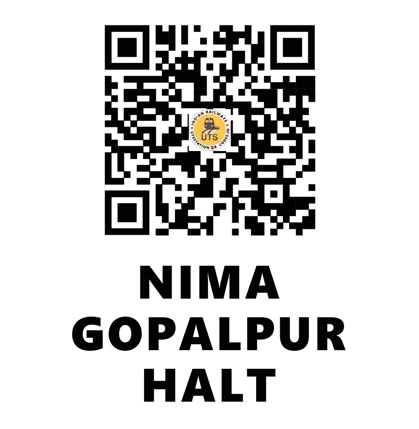 UTS QR Code for NIMA GOPALPUR HALT - NIMG - NR (UTTAR PRADESH)